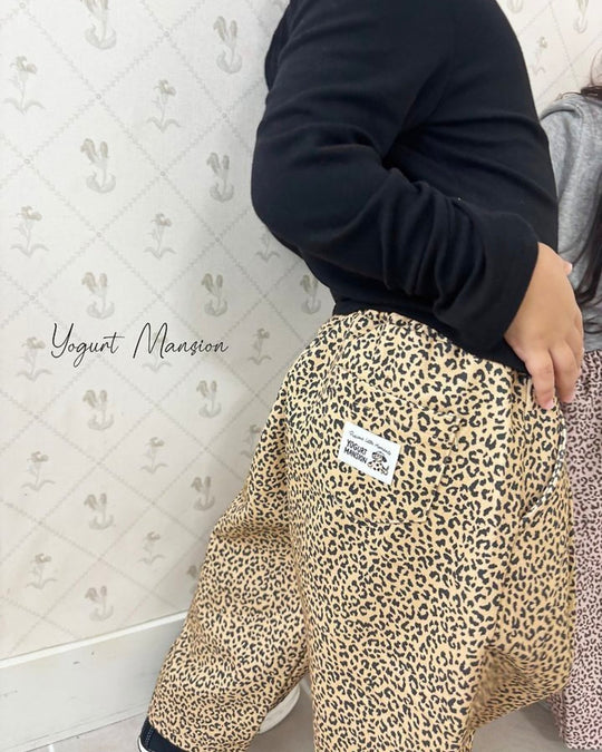 [yogurt mansion]leopard pants