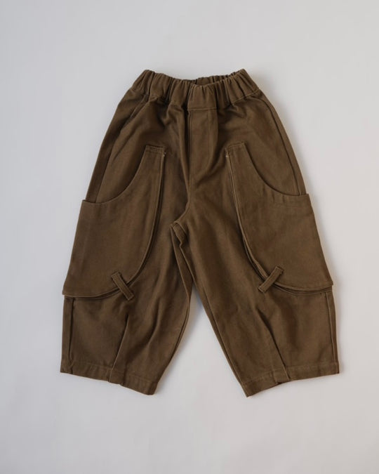 スクープポケット裏起毛ワークパンツ