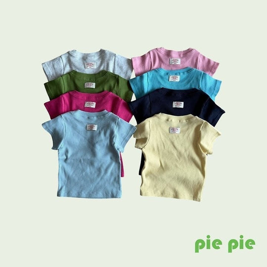 [pie]mimi ribbed short sleeve T