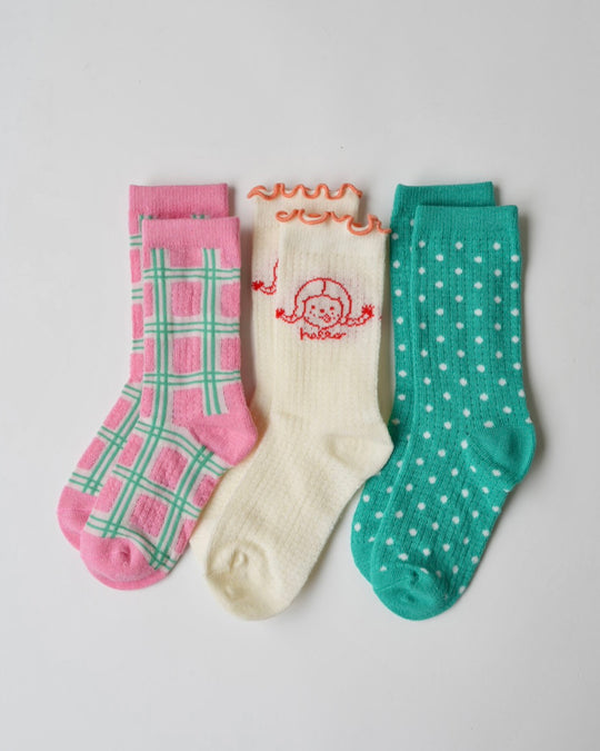 GIRLYサマーソックス3Pセット