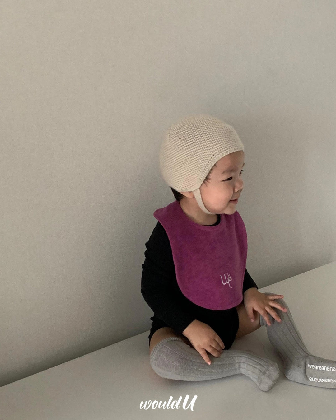[would U]cloud terry bibs"16色"