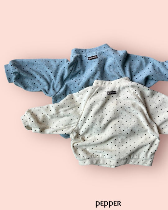 [pepper]dot terry cardigan