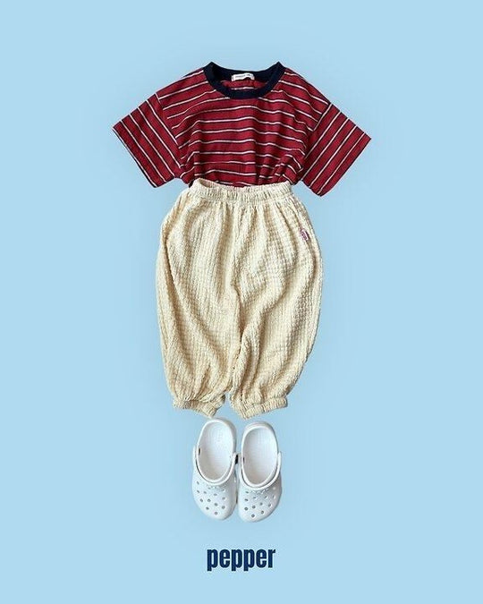 [pepper]striped short sleeve T