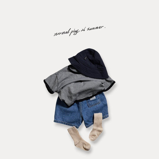 [NORMAL PLAY]round blue pants