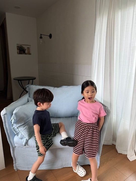 [pie]mimi ribbed short sleeve T
