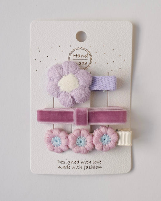 ベロアリボンクリップセット