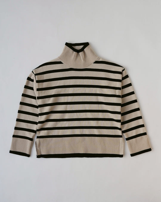 ボーダートップスニットセットアップ