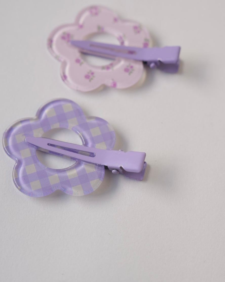 フラワー前髪クリップ