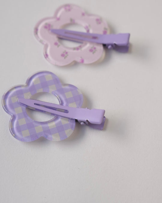 フラワー前髪クリップ