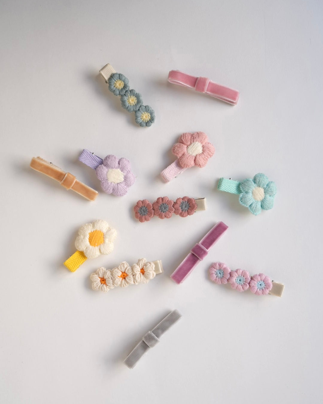 ベロアリボンクリップセット