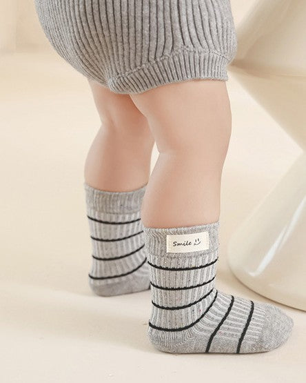 BABYネップボーダーソックス