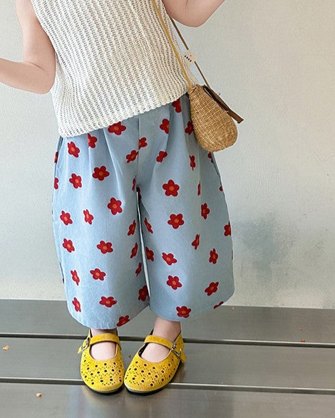 フラワーワイドパンツ.