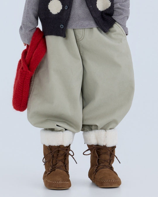 カーブ裏起毛パンツ