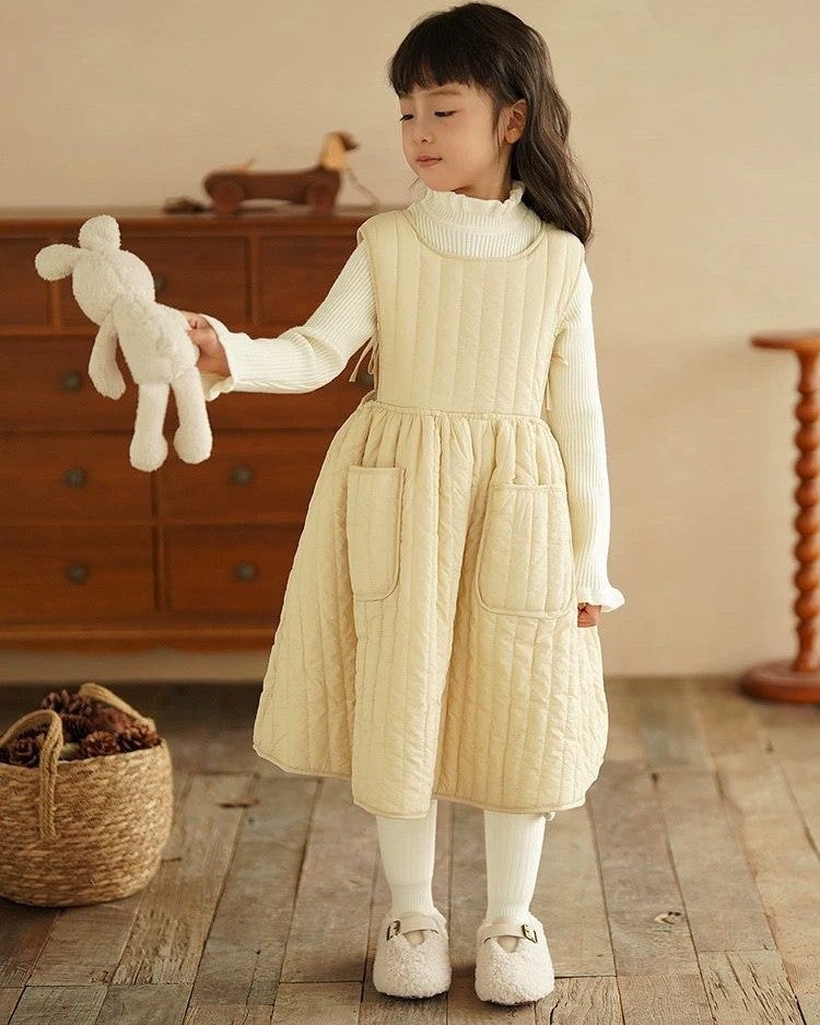 キルティングN/Sワンピース