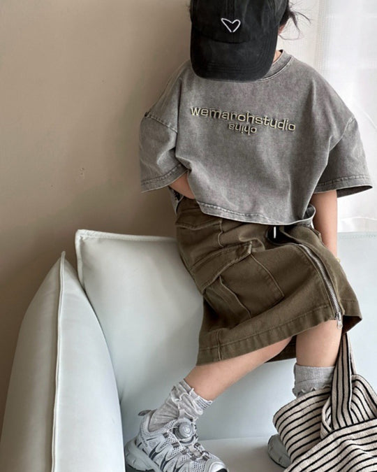 フロントジップカーゴスカート.