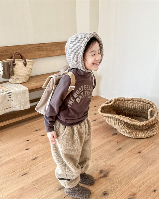 裏起毛ラインボアパンツ