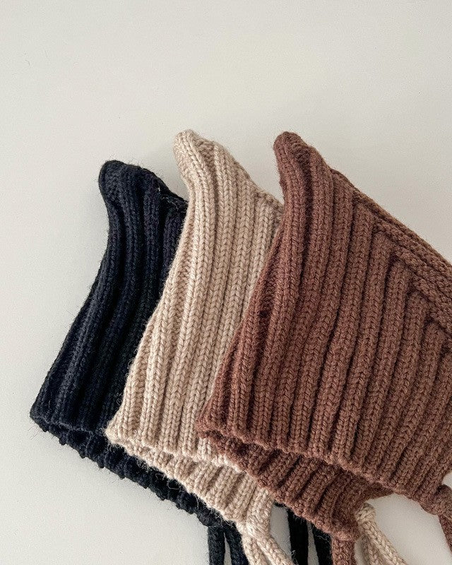 とんがりリブニットボンネ