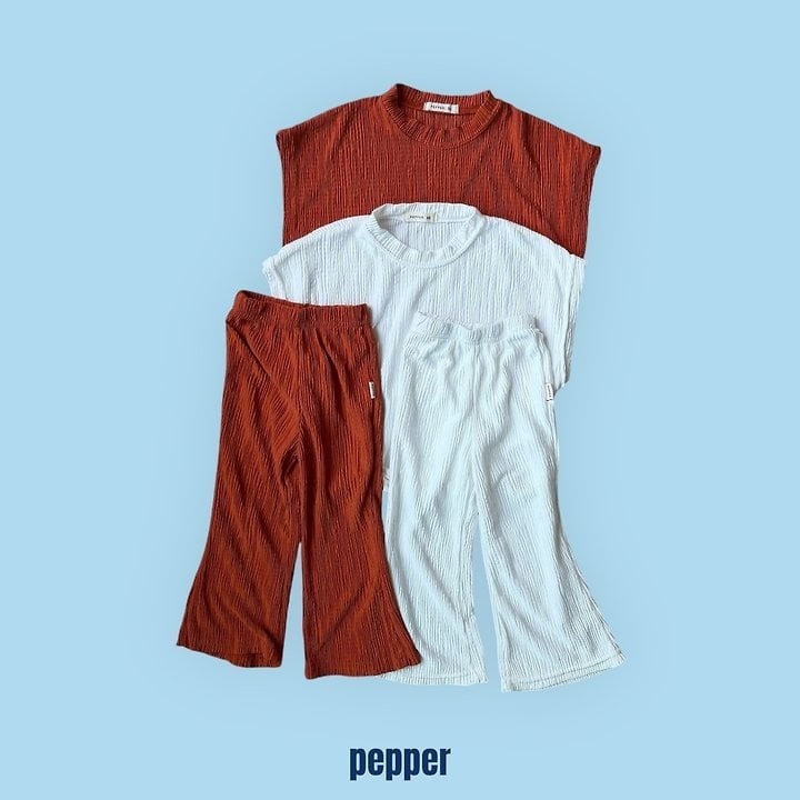 [pepper]pleated T