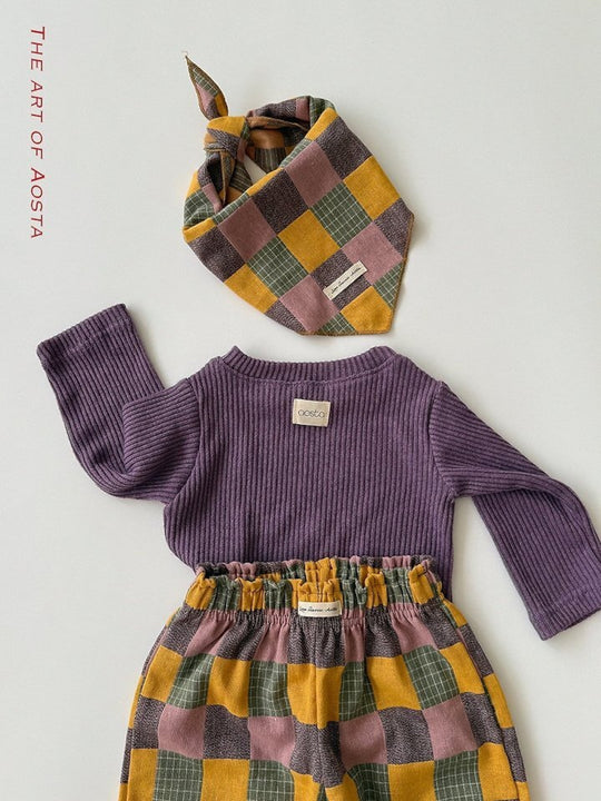 [AOSTA]Patchwork Pants