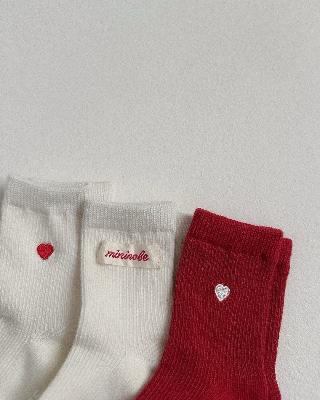 [minirobe]Heart Logo Socks 3Set