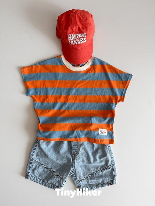 [TinyHiker]willy border striped T