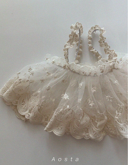 [aosta]lace strap bustier