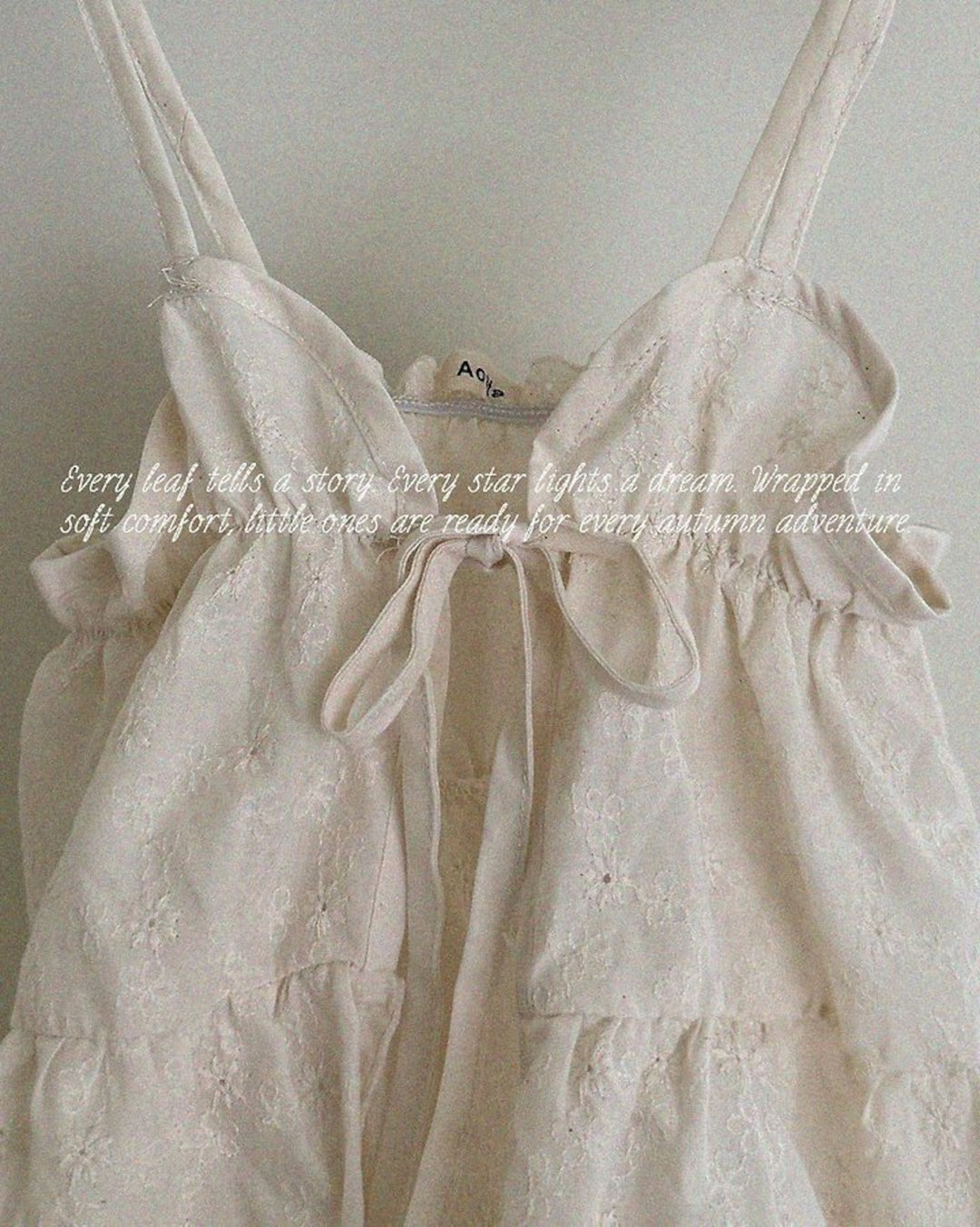 [AOSTA]Lace Cotton OpenDress