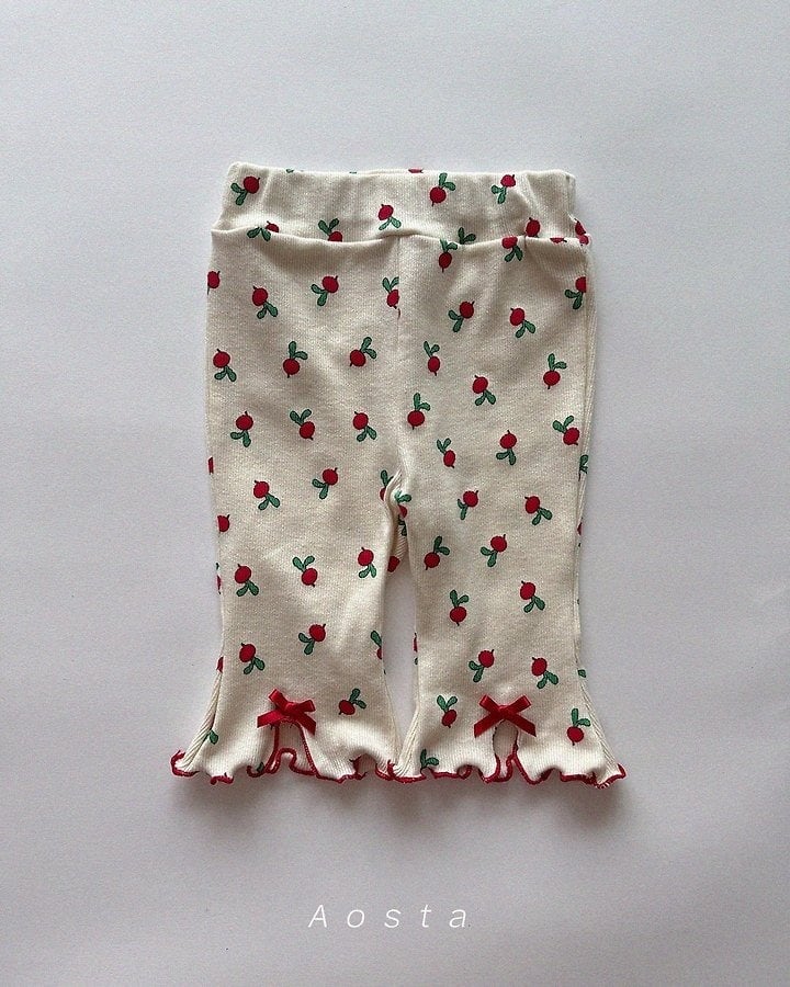 [aosta]lip ribbon pants