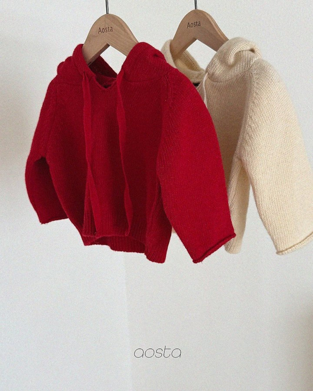 [AOSTA]Knit Cookie Hoodie