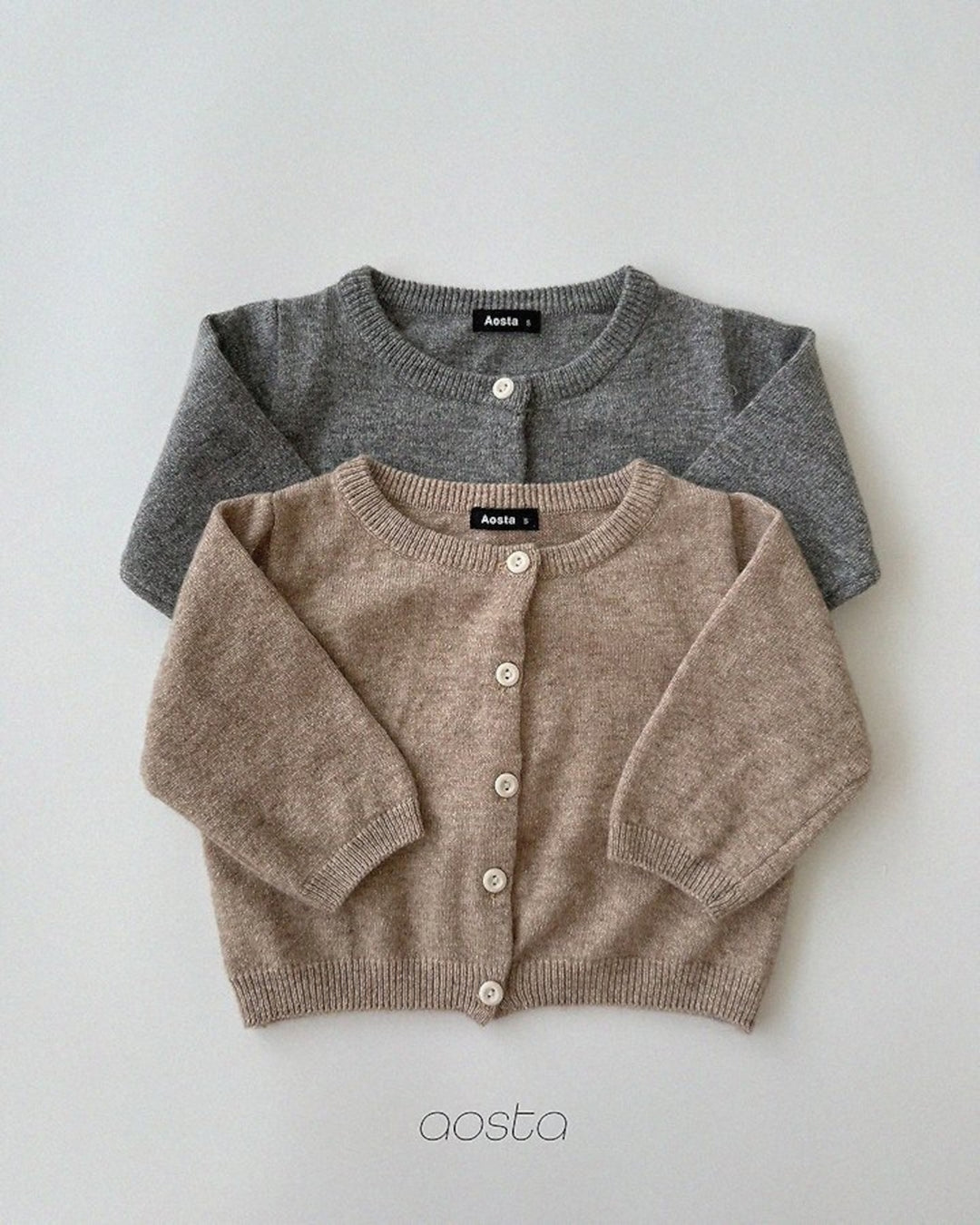 [AOSTA]Knit Cashmere Cardigan