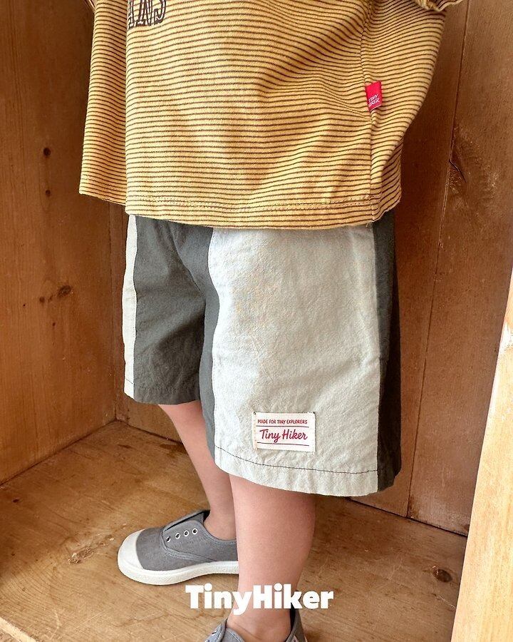 [TinyHiker]venice color block short pants