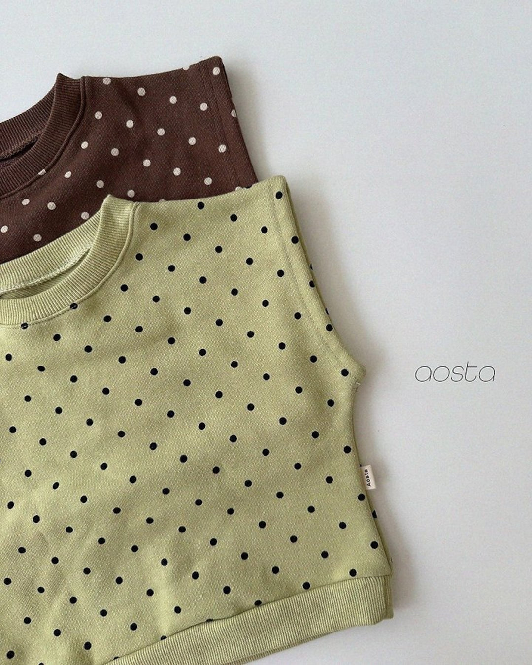 [AOSTA]Dot Tongtong Vest