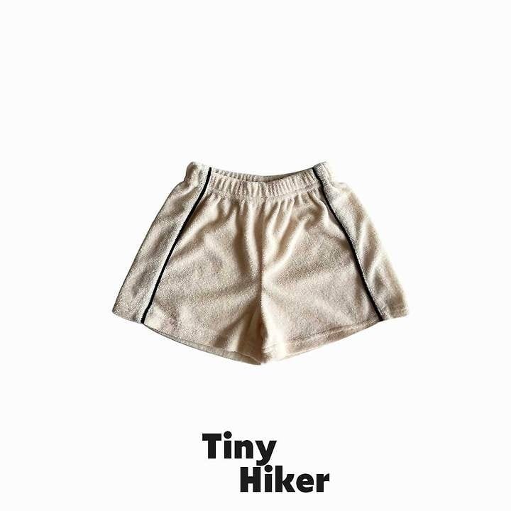 [TinyHiker]terry piping short pants