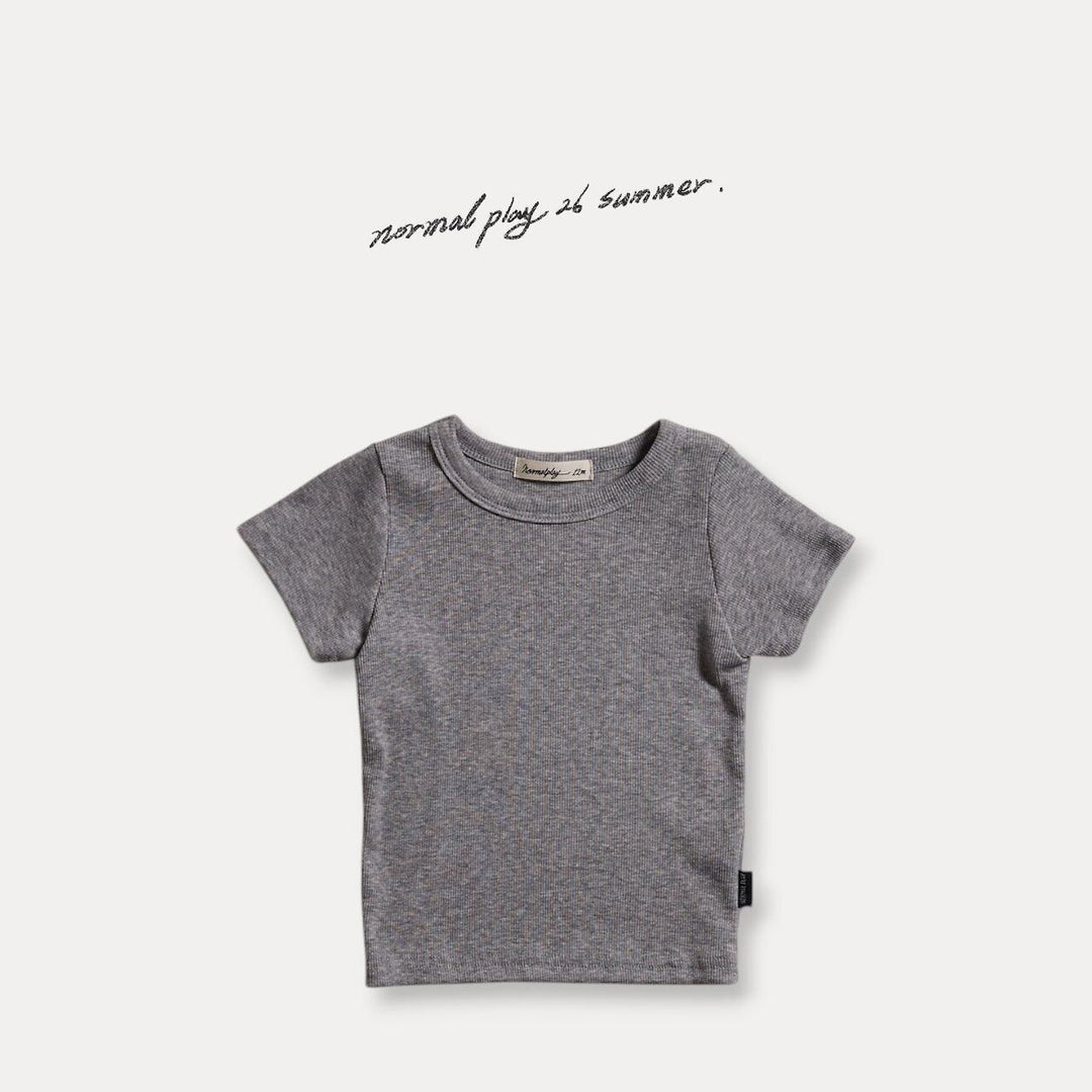 [NORMAL PLAY]soft slim short sleeve tee