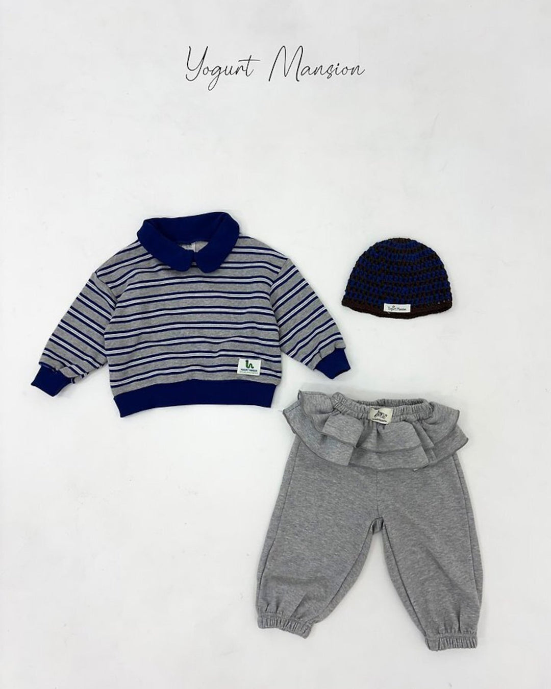 [yogurt mansion]stripe collar MTM