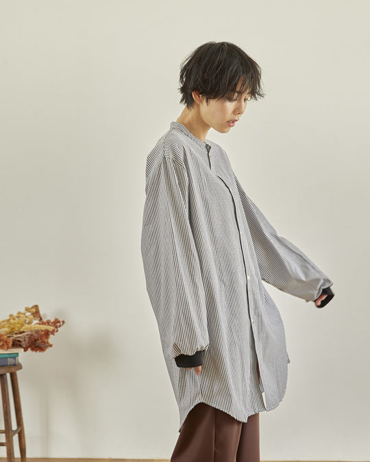[undeny.]ストライプチュニックシャツ715103