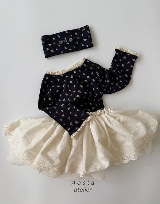 [AOSTA]Lace Skirt