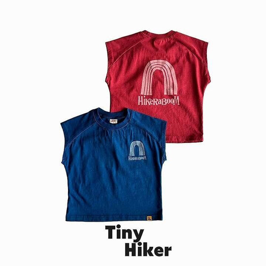 [TinyHiker]rainbow raglan T
