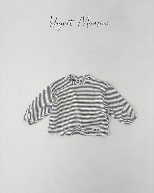 [yogurt mansion]cocoa stripe T