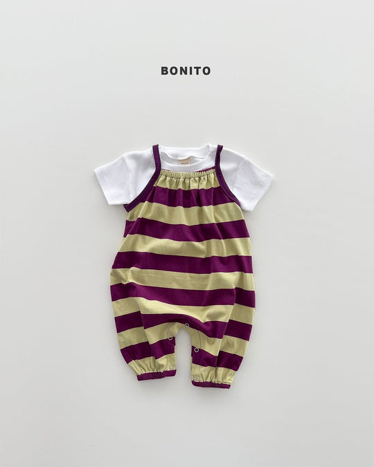 [BONITO]big border overall