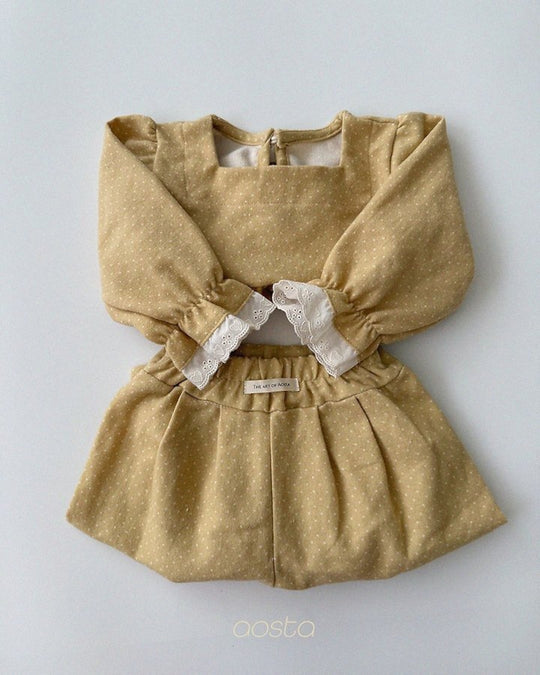 [AOSTA]Milk Dot Blouse