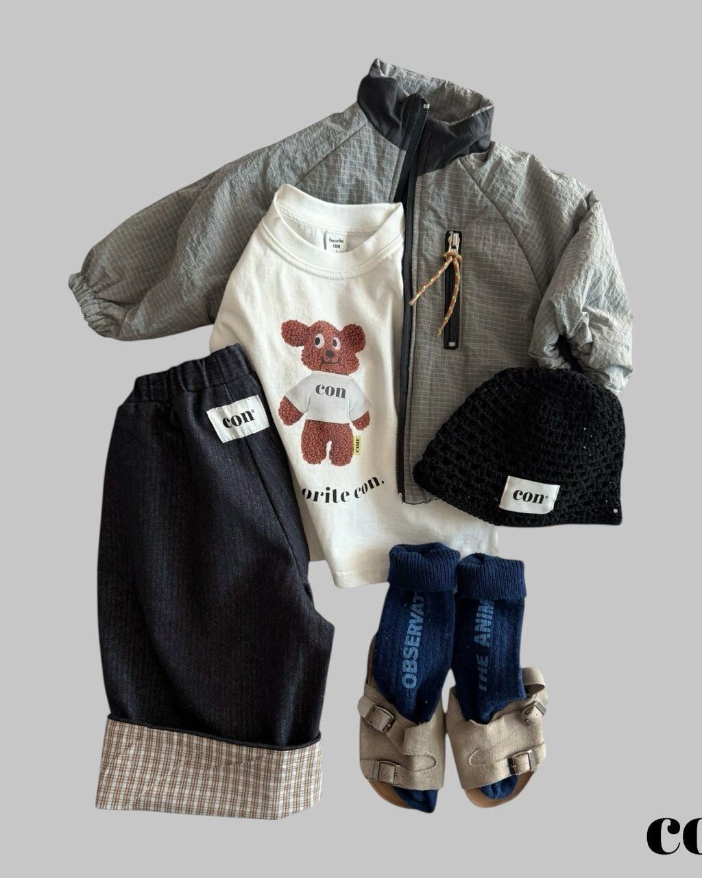 [con]Roll-Up Non-Fade Denim