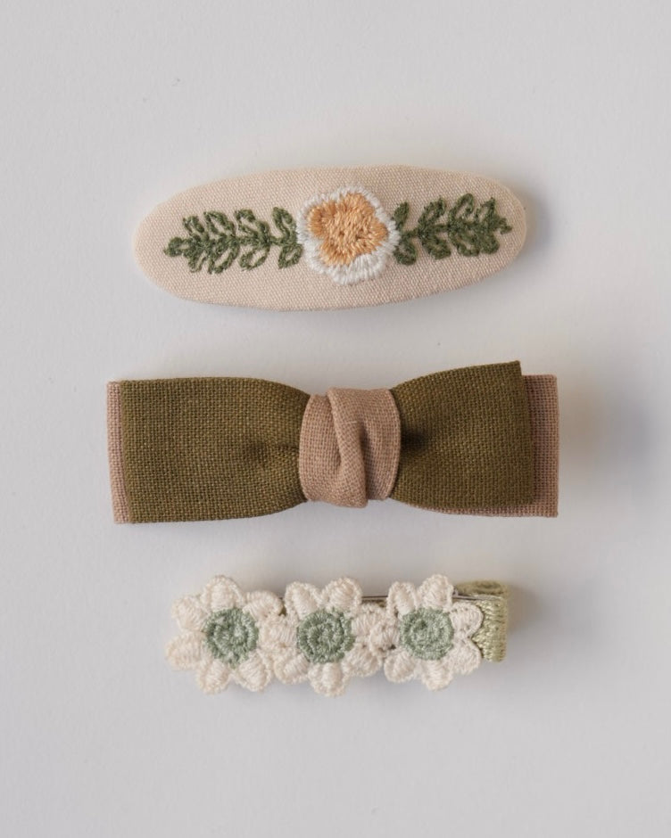 リボン×フラワーヘアアクセセット