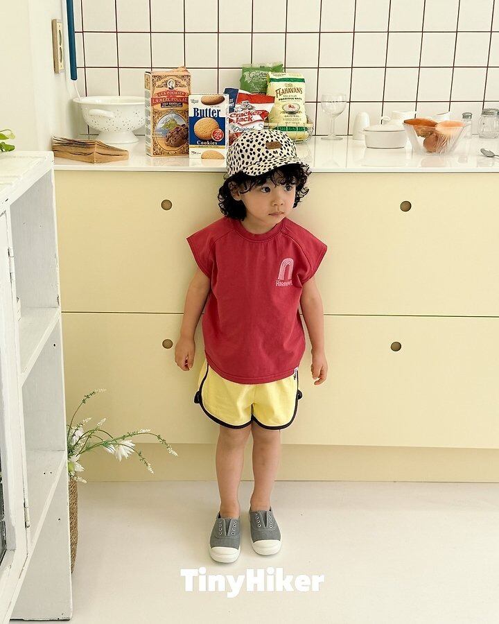 [TinyHiker]rainbow raglan T