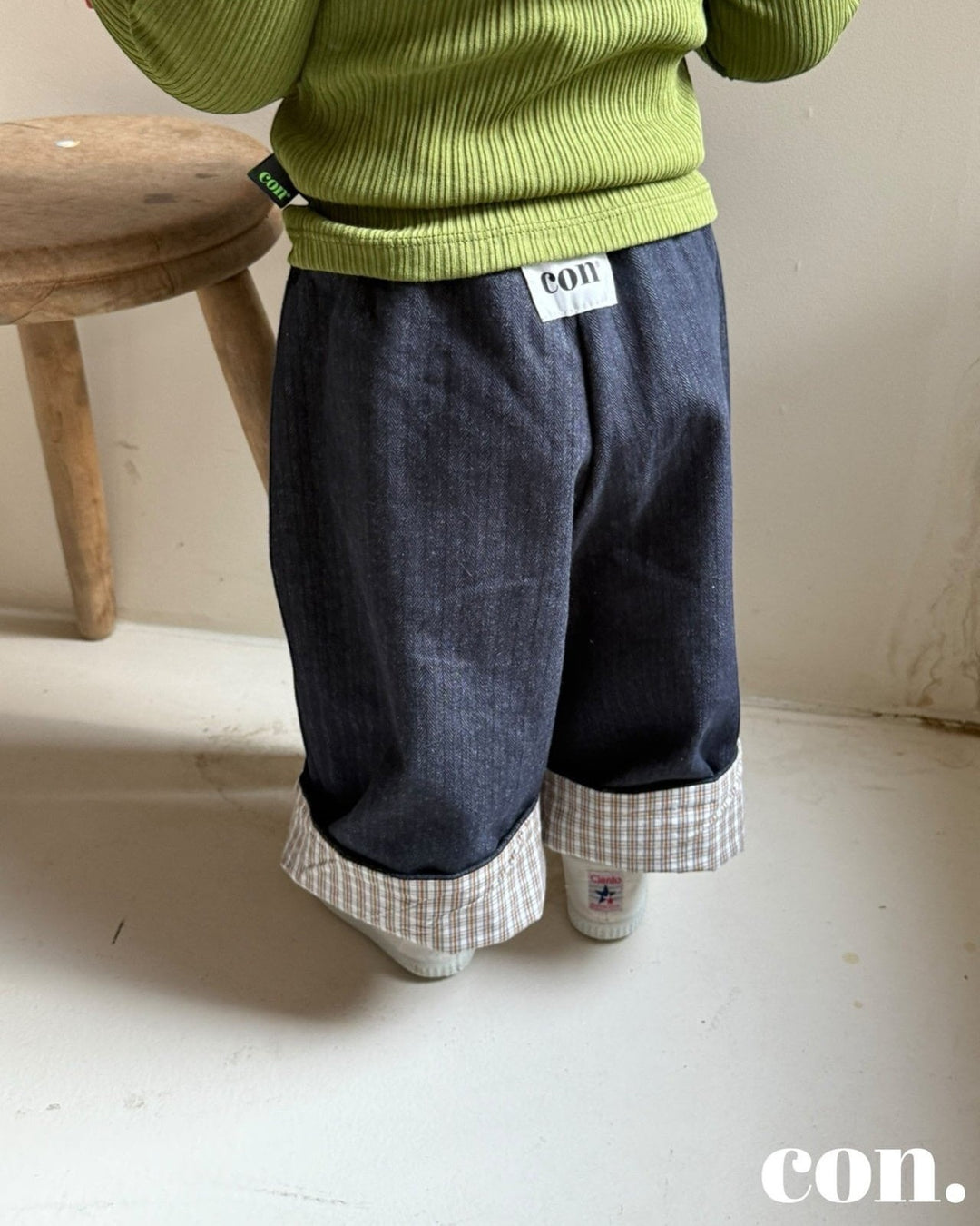 [con]Roll-Up Non-Fade Denim