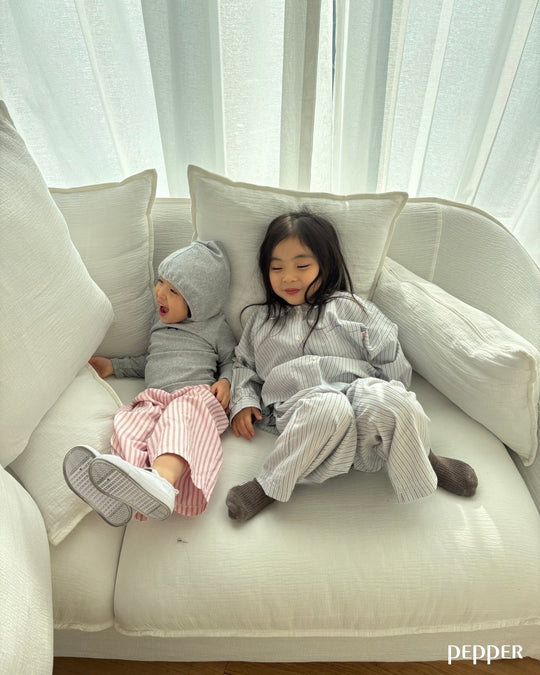 [pepper]stripe shirt