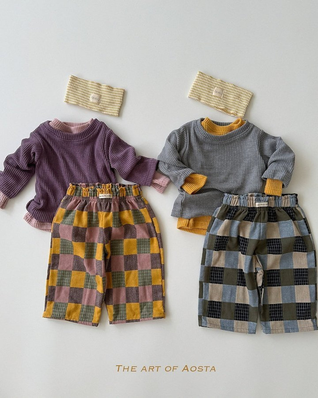 [AOSTA]Patchwork Pants