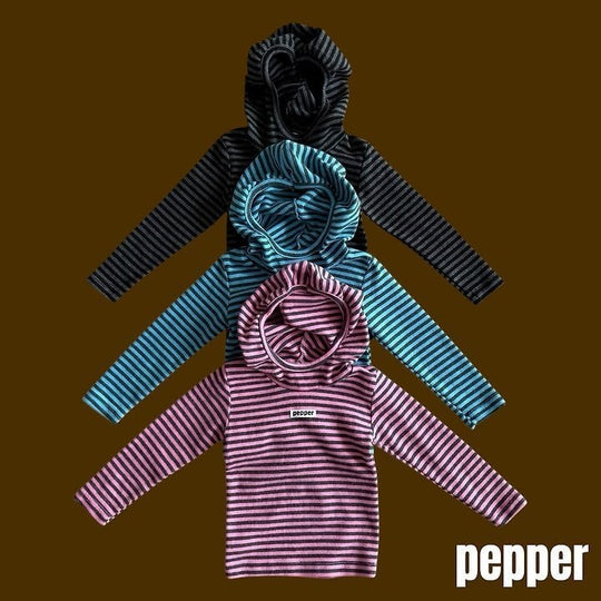 [pepper]ピグレットボーダーパーカー