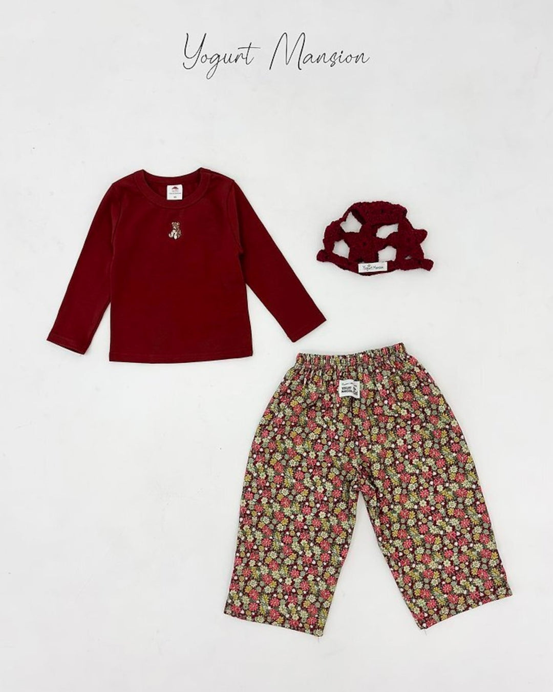 [yogurt mansion]flower pants
