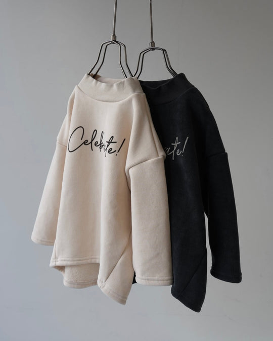 [nunu biel]plum裏起毛カットソー